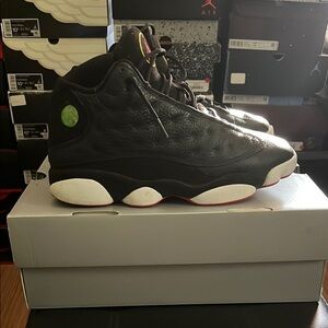 Air Jordan 13 playoffs sneakers Black white and Red